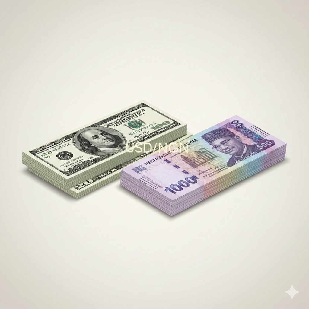 A high-quality illustration of the US Dollar and N