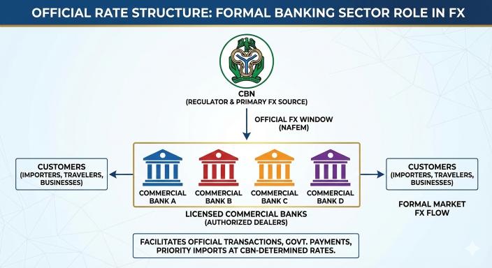Central Bank of Nigeria and banking system official rate structure