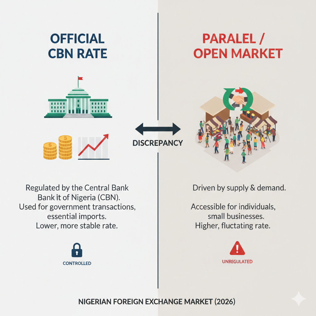 Official vs Parallel Market Infographic