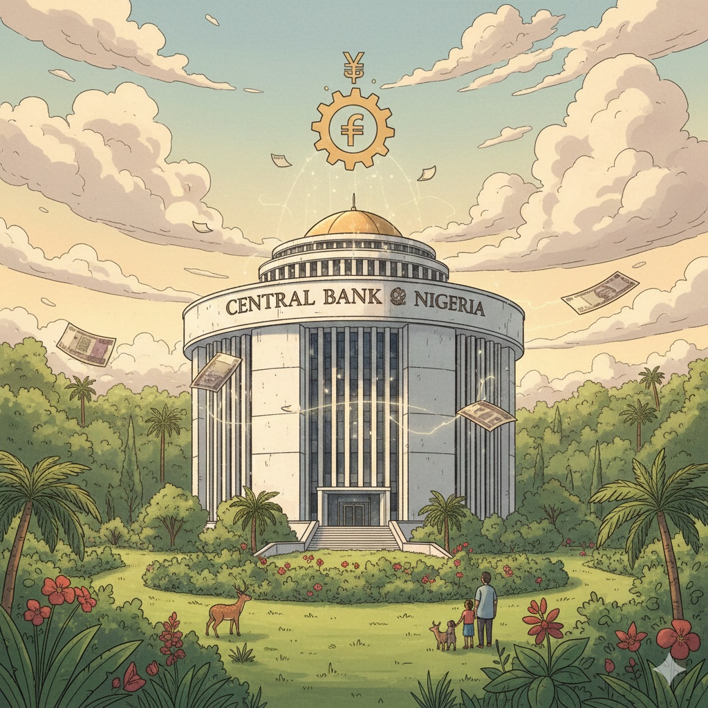 The Central Bank of Nigeria building in Abuja, the regulator of the Naira.