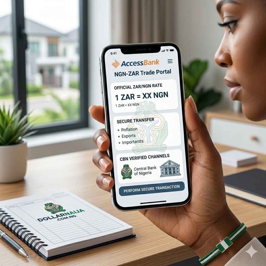 A person using a secure mobile banking app on a smartphone to check financial information.
